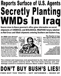 don't buy bush's lies