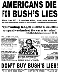 americans die for bush's lies