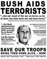 bush aids terrorists
